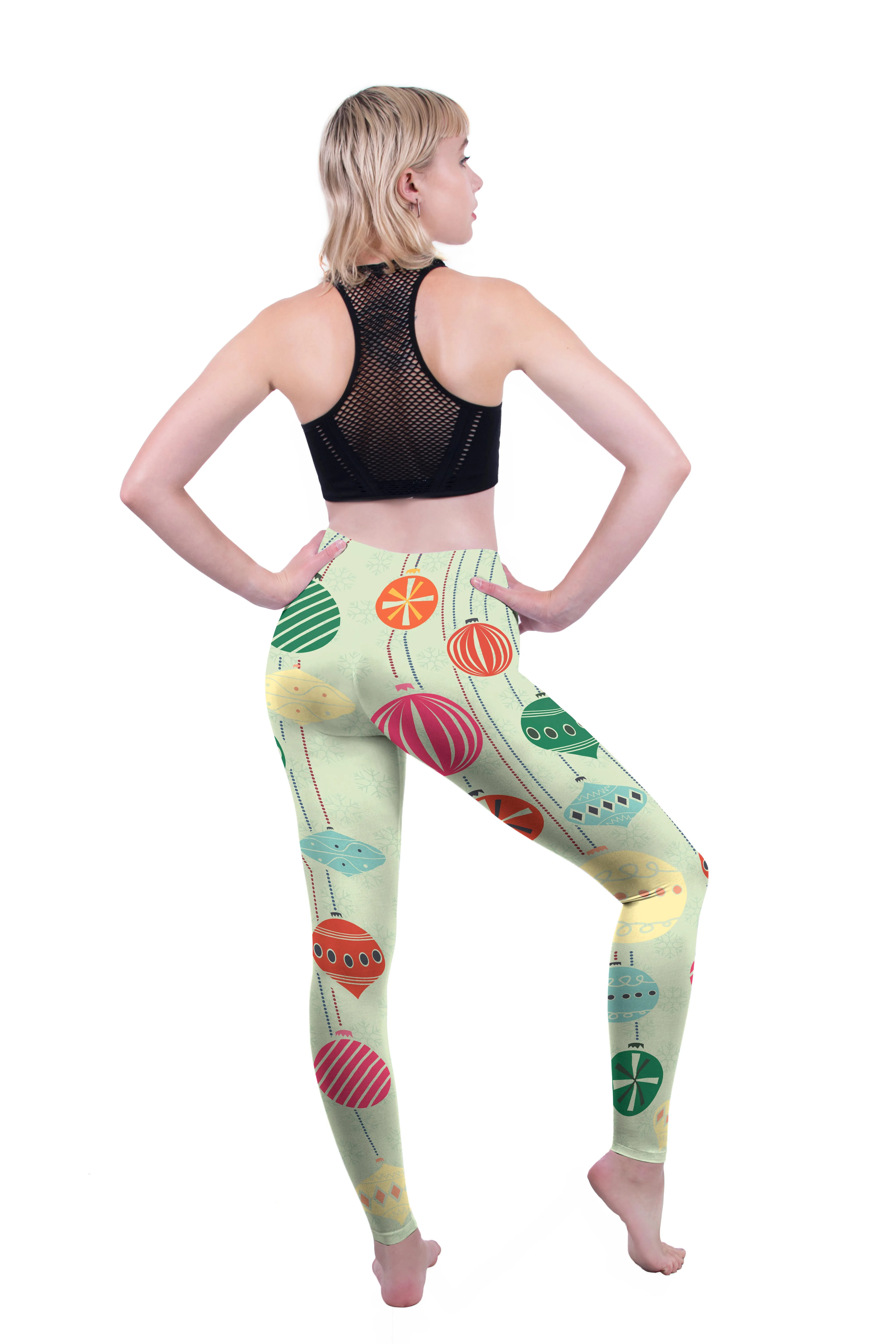 Regular Leggings (8-14 UK Size) - Winter Baubles