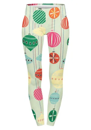 Regular Leggings (8-14 UK Size) - Winter Baubles