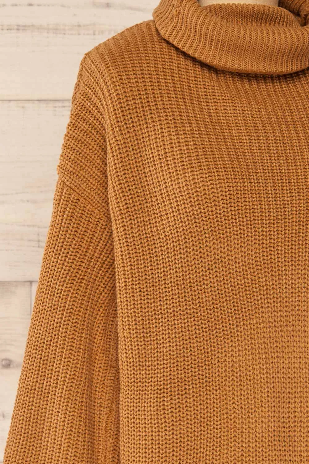 Rennes Caramel | Knit Turtleneck Sweater