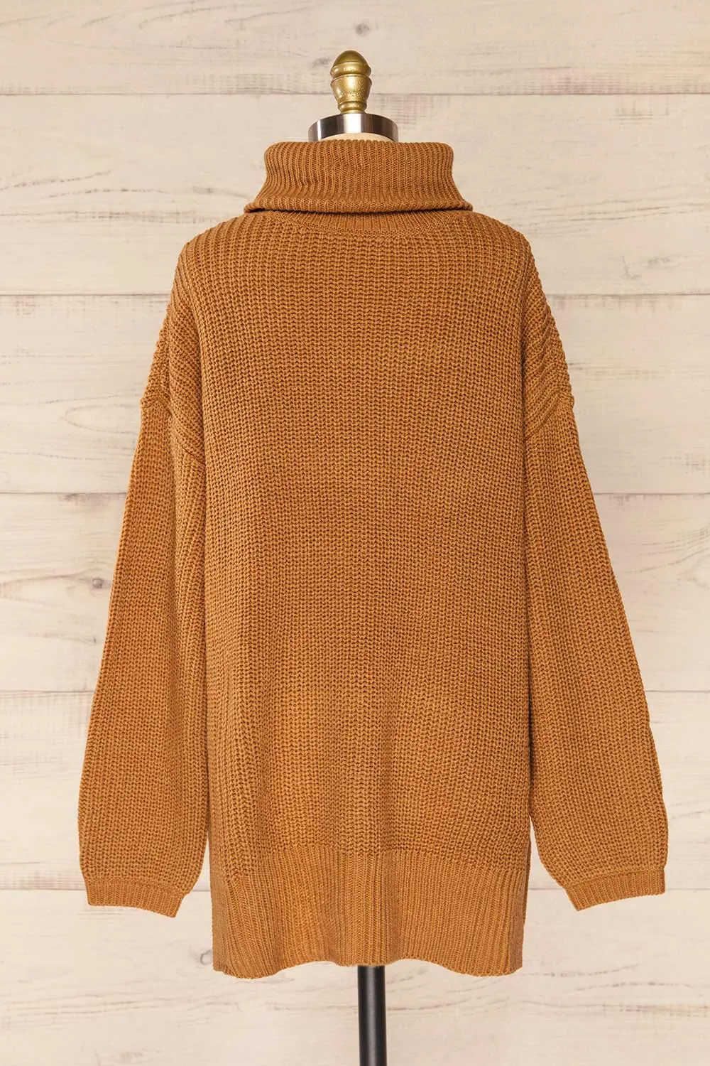 Rennes Caramel | Knit Turtleneck Sweater