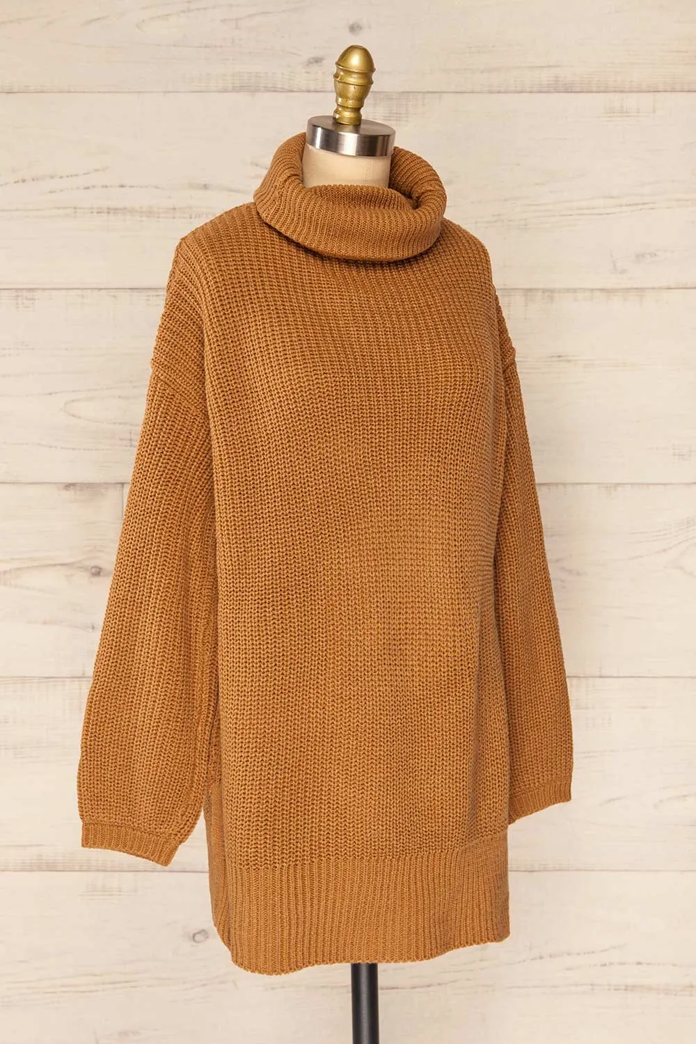 Rennes Caramel | Knit Turtleneck Sweater