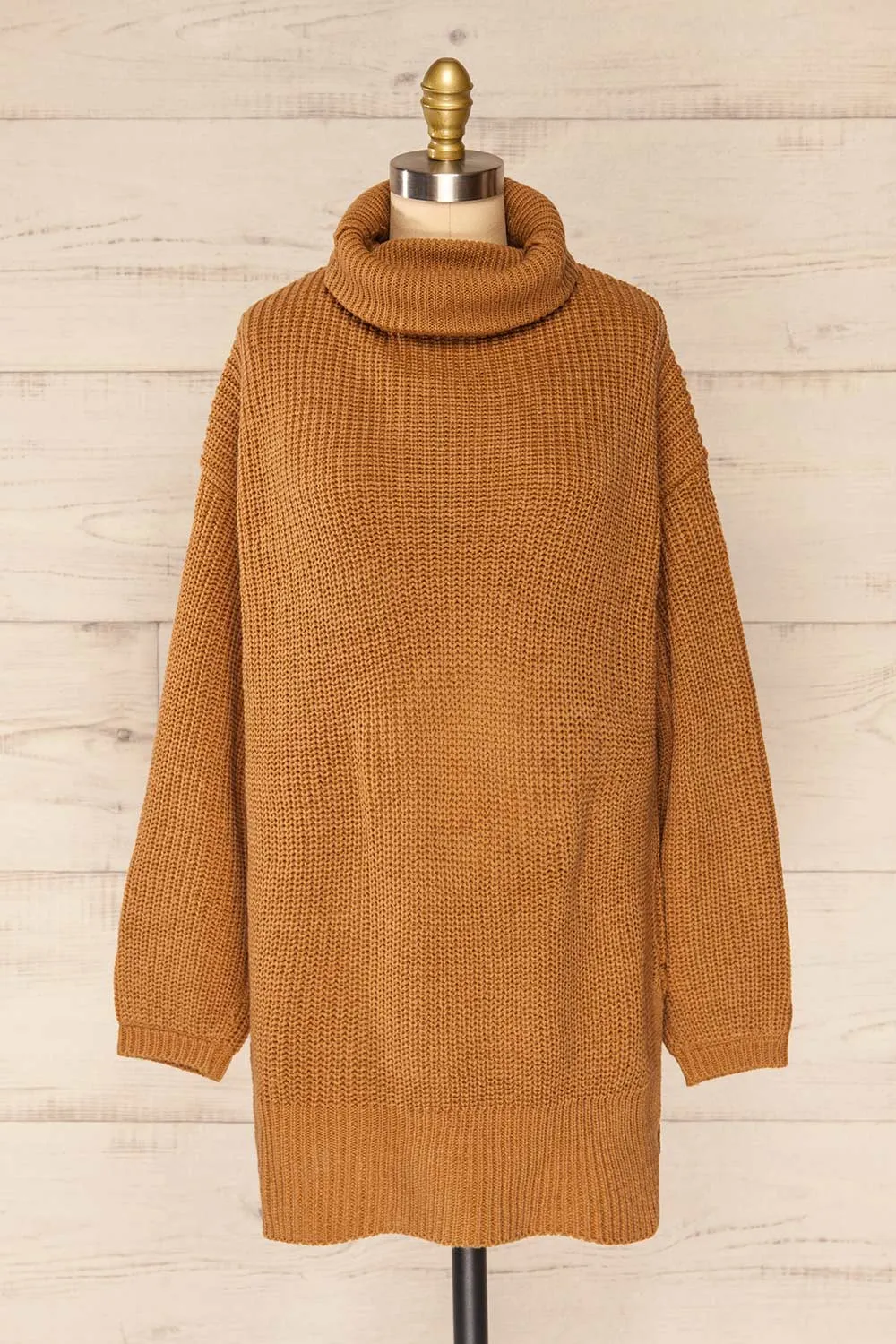 Rennes Caramel | Knit Turtleneck Sweater