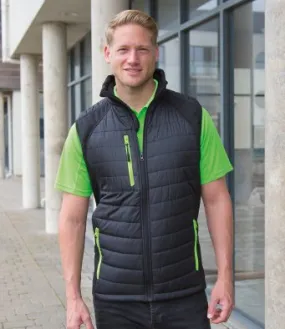 Result Body-warmer padded Gilet Black/Green