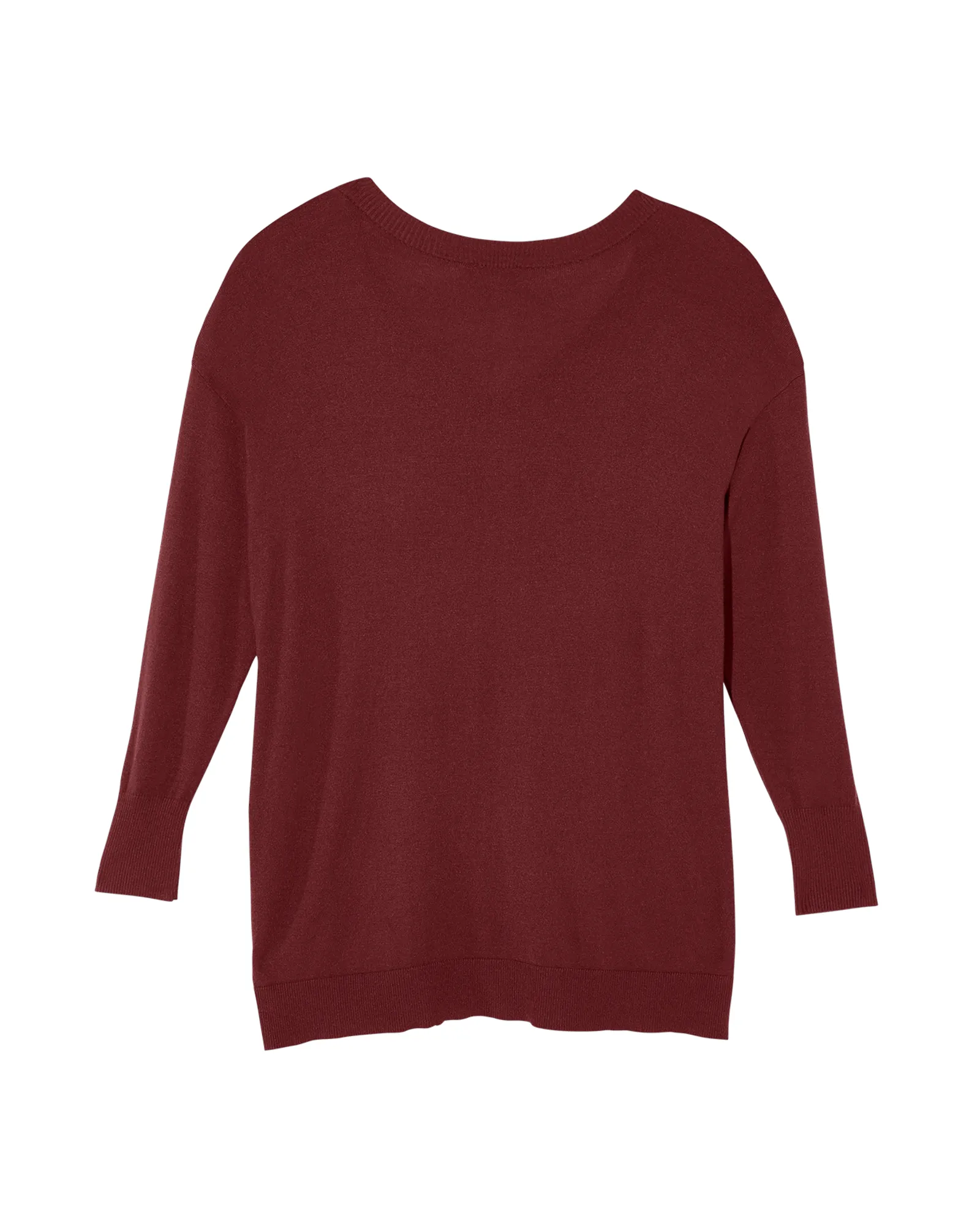 Robyn Long Sleeve High-Low Tunic | Burgundy