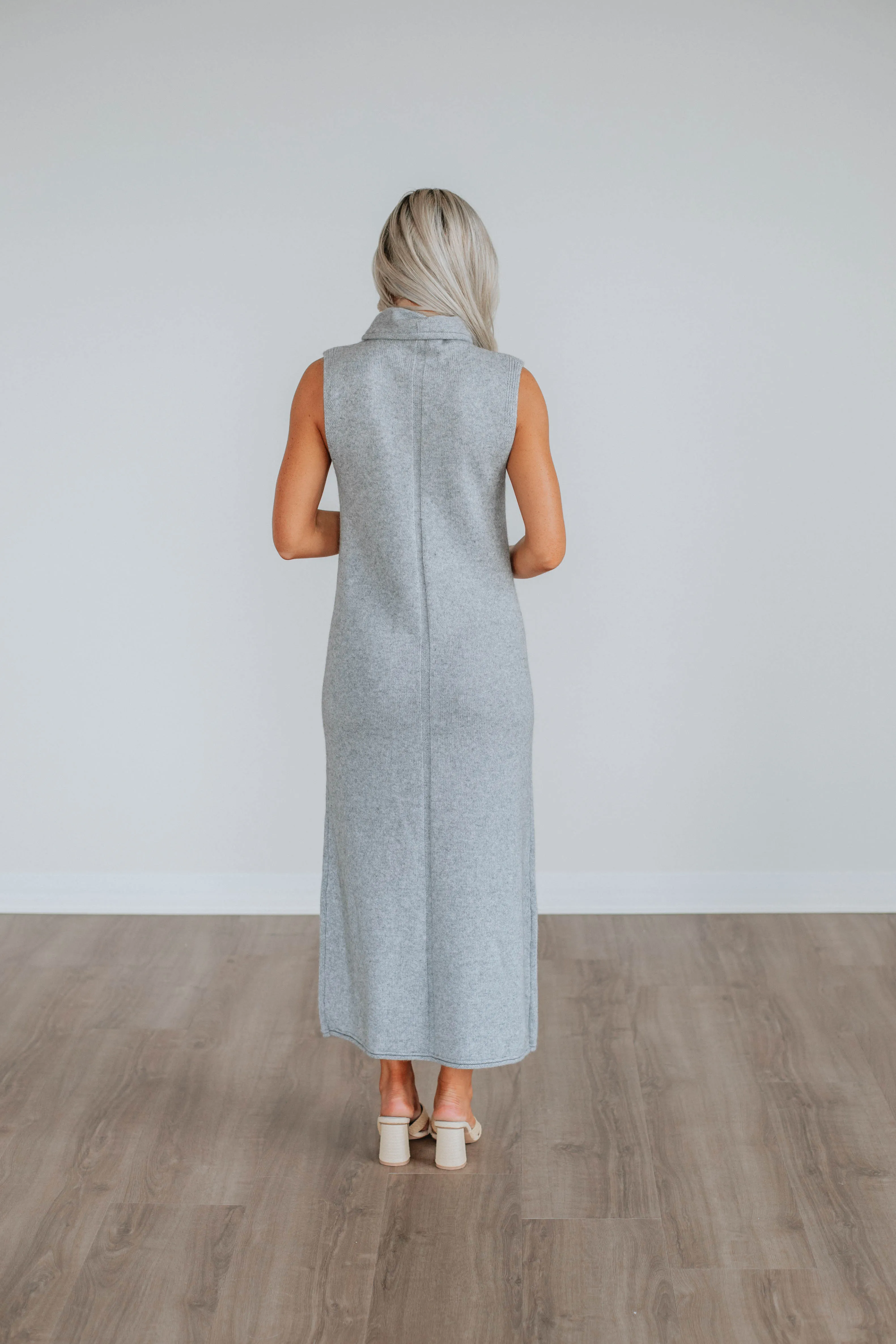 Roxanna Sweater Dress - Heather Grey