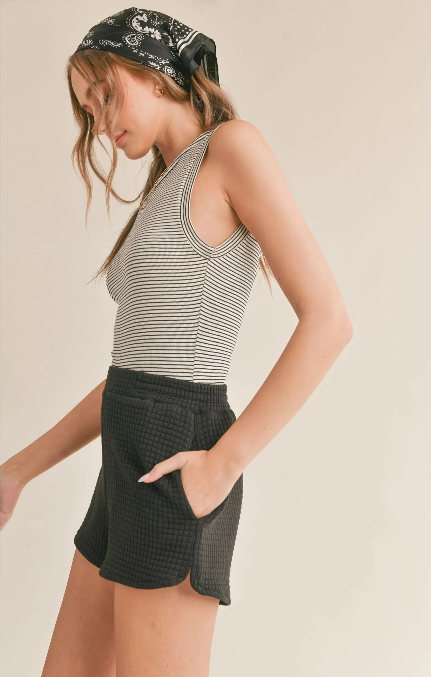 Sadie & Sage Bounty Striped Tank Bodysuit