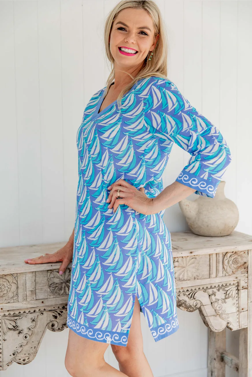 Sailaway Cotton Tunic Dress