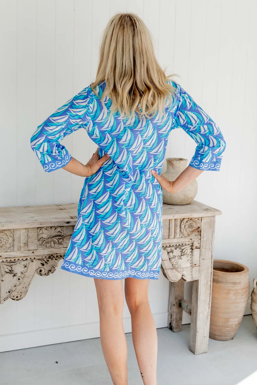 Sailaway Cotton Tunic Dress