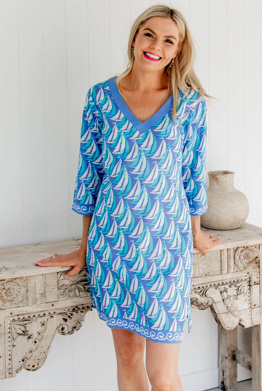 Sailaway Cotton Tunic Dress