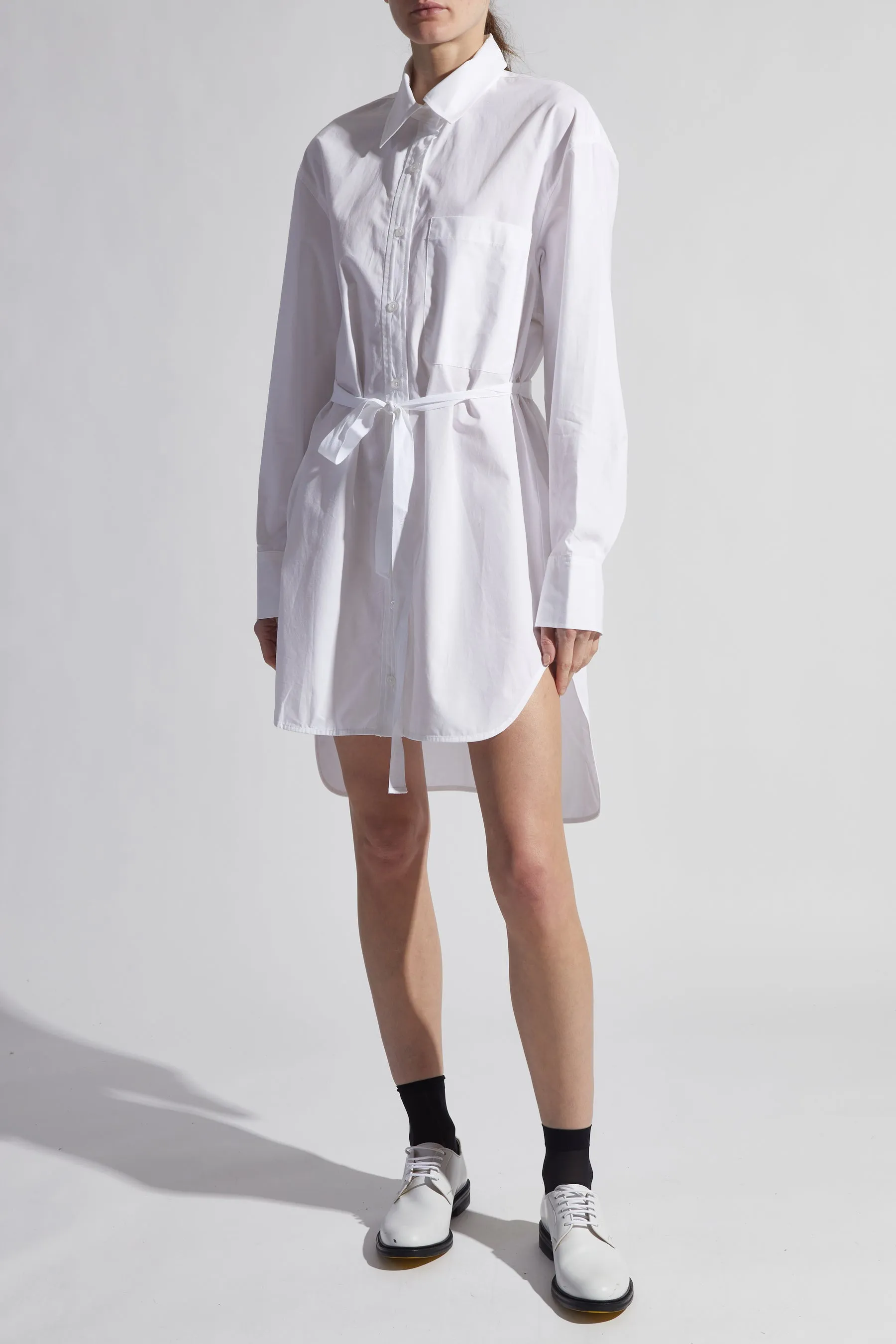 Saint Art New York - Alfie Oversized Tunic Blouse in White