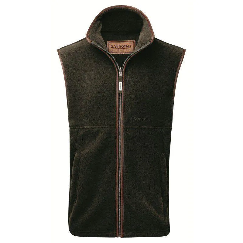 Schoffel Oakham Fleece Gilet - Dark Olive