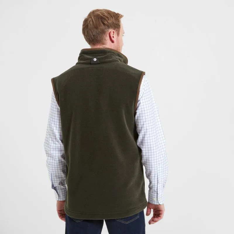 Schoffel Oakham Fleece Gilet - Dark Olive