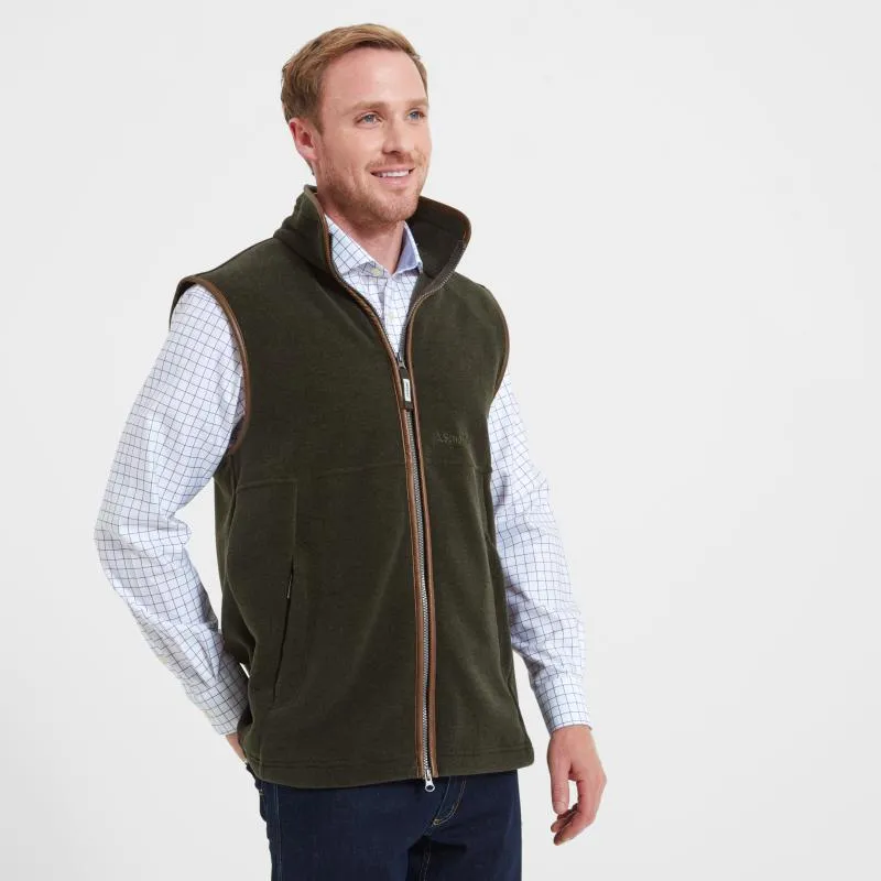 Schoffel Oakham Fleece Gilet - Dark Olive