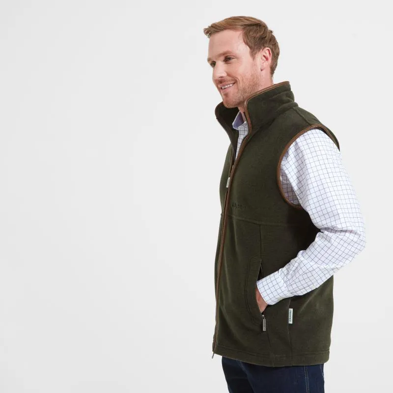 Schoffel Oakham Fleece Gilet - Dark Olive