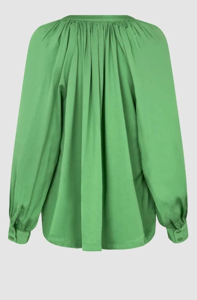 Second Female Drape Tunic Blouse in Shamrock