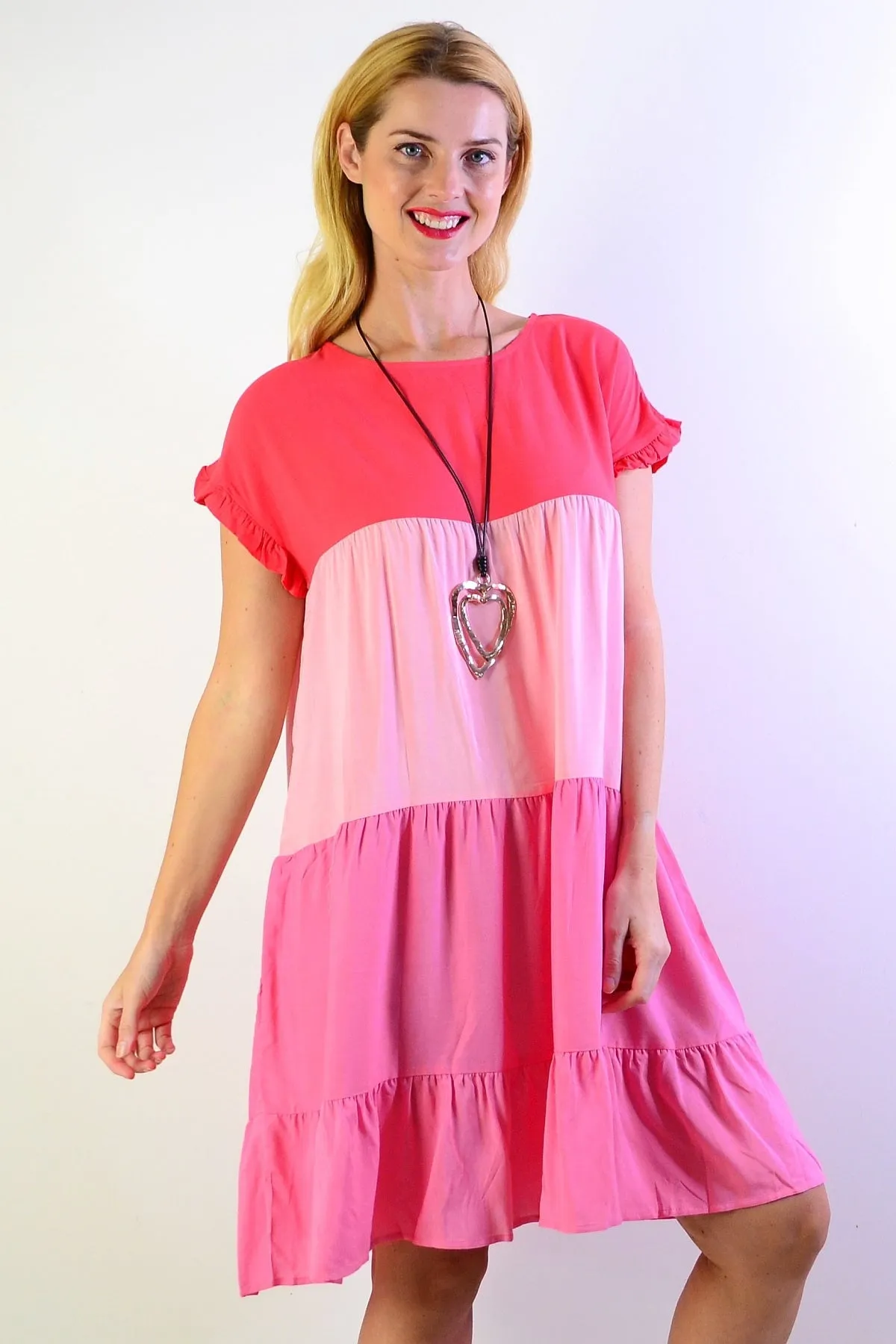 Shades Of Pink Tunic Dress