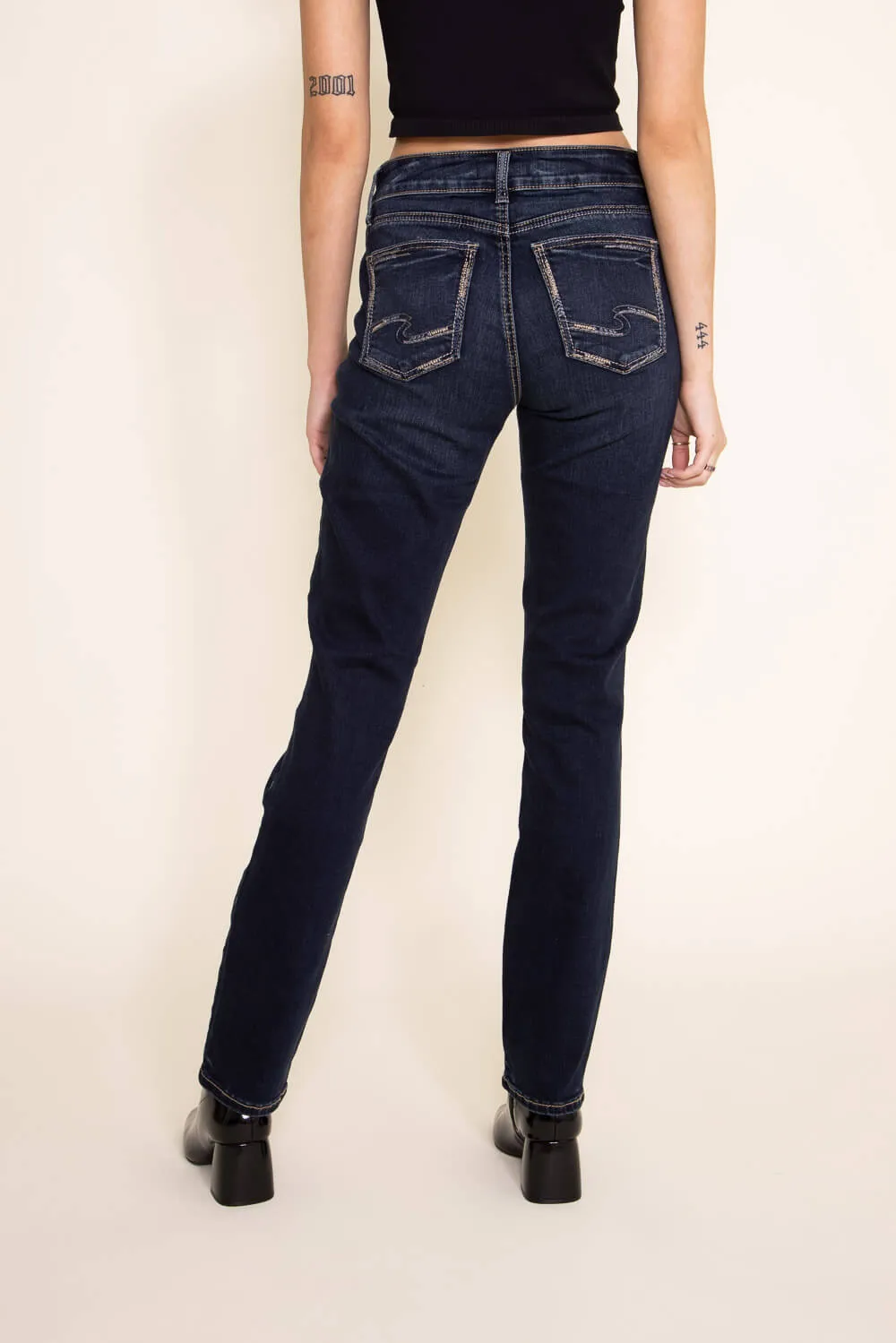 Silver Jeans Elyse Straight Jeans for Women | L03403EDB441