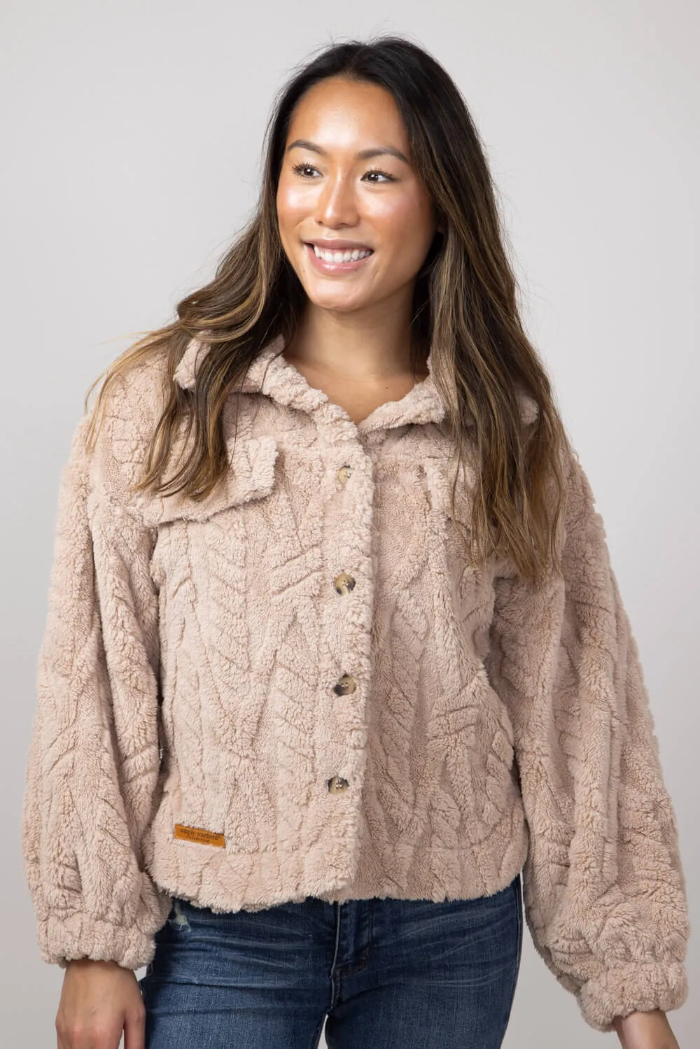 Simply Southern Jess Shacket for Women in Desert | PP-0224-SHKT-JESS-DESERT