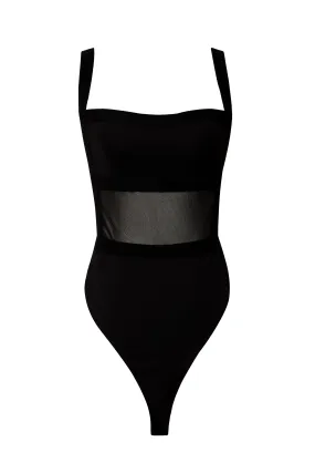 Siya Black Bodysuit