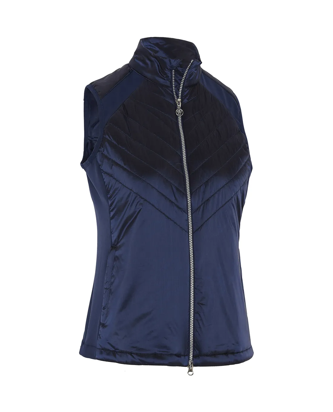 SIZE XS - CALLAWAY Engineered Thermal Chev Quilted Vest D024 Navy