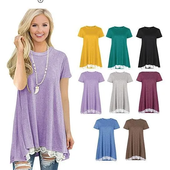 Size: XX-Large,Color: Basic Black - Sea Waves Tunic In 8 Colors