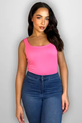 Slinky Scoop Neck Bodysuit