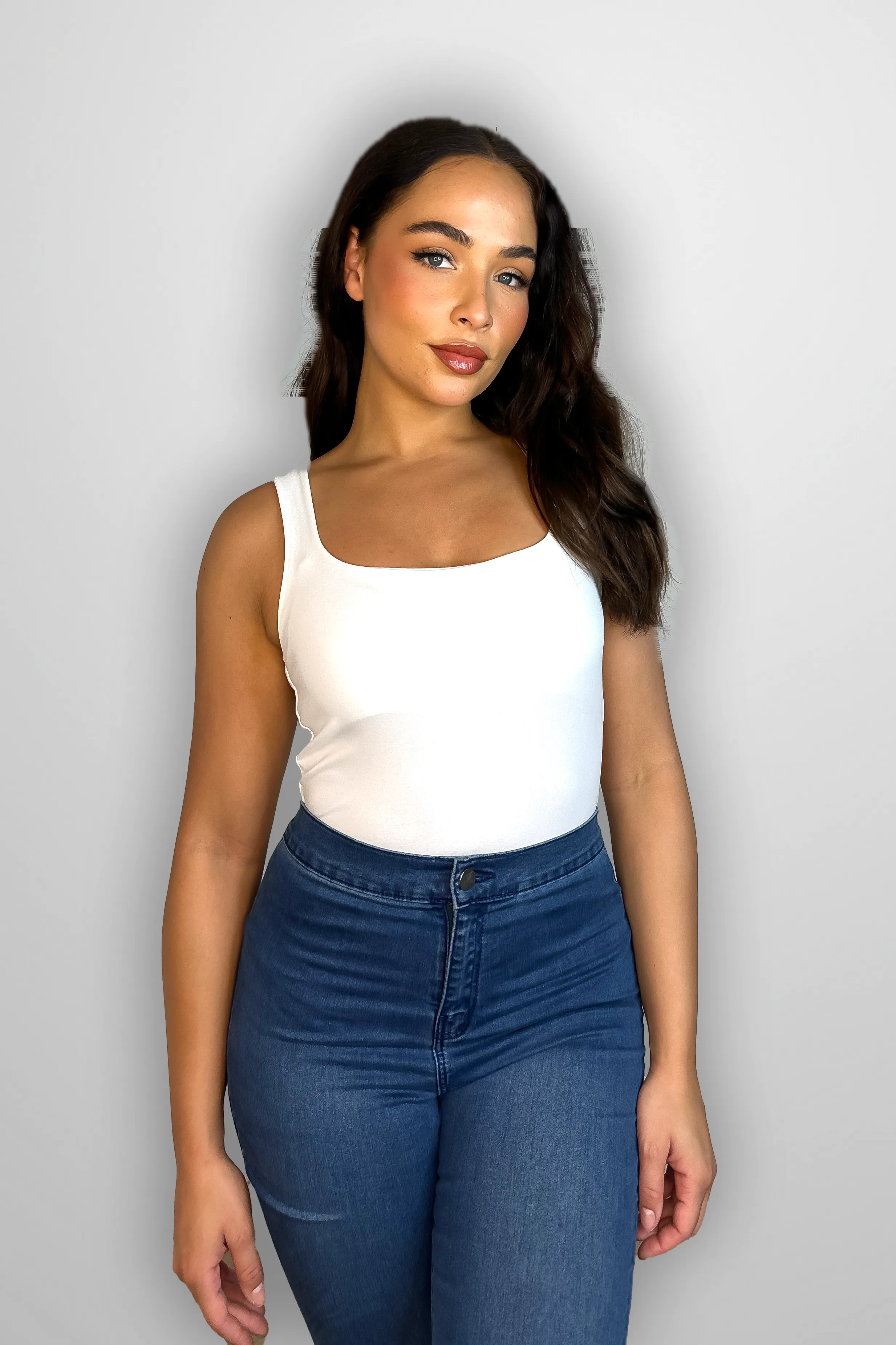 Slinky Scoop Neck Bodysuit