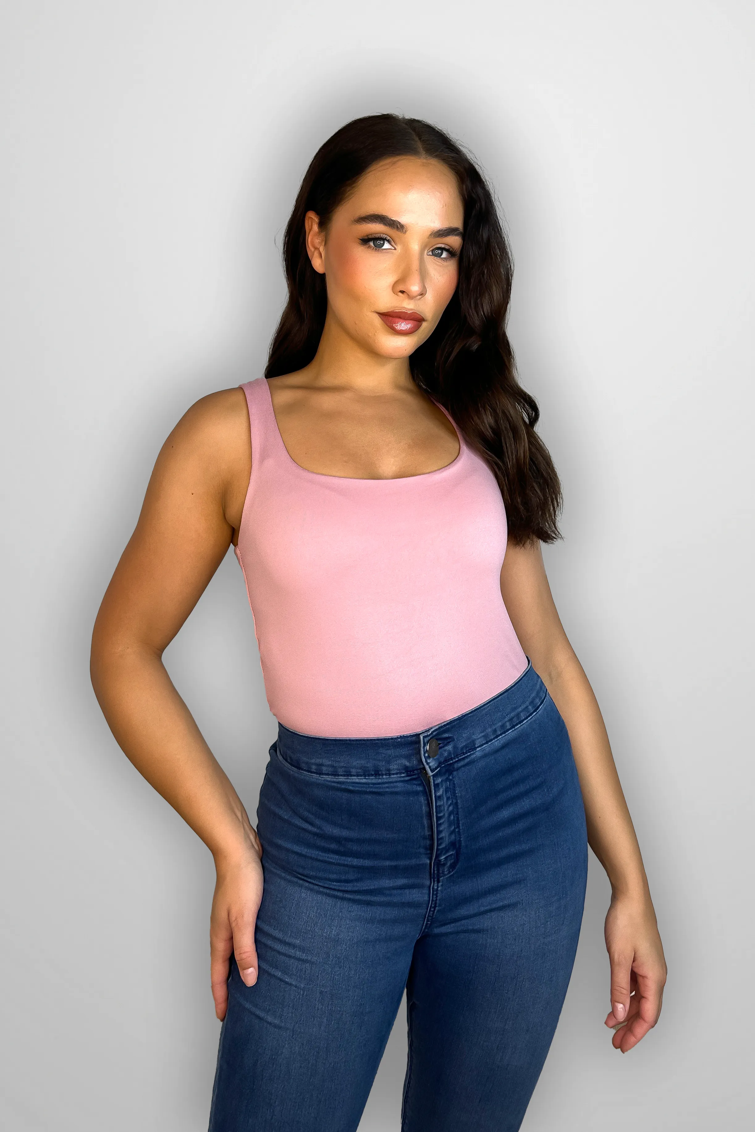 Slinky Scoop Neck Bodysuit