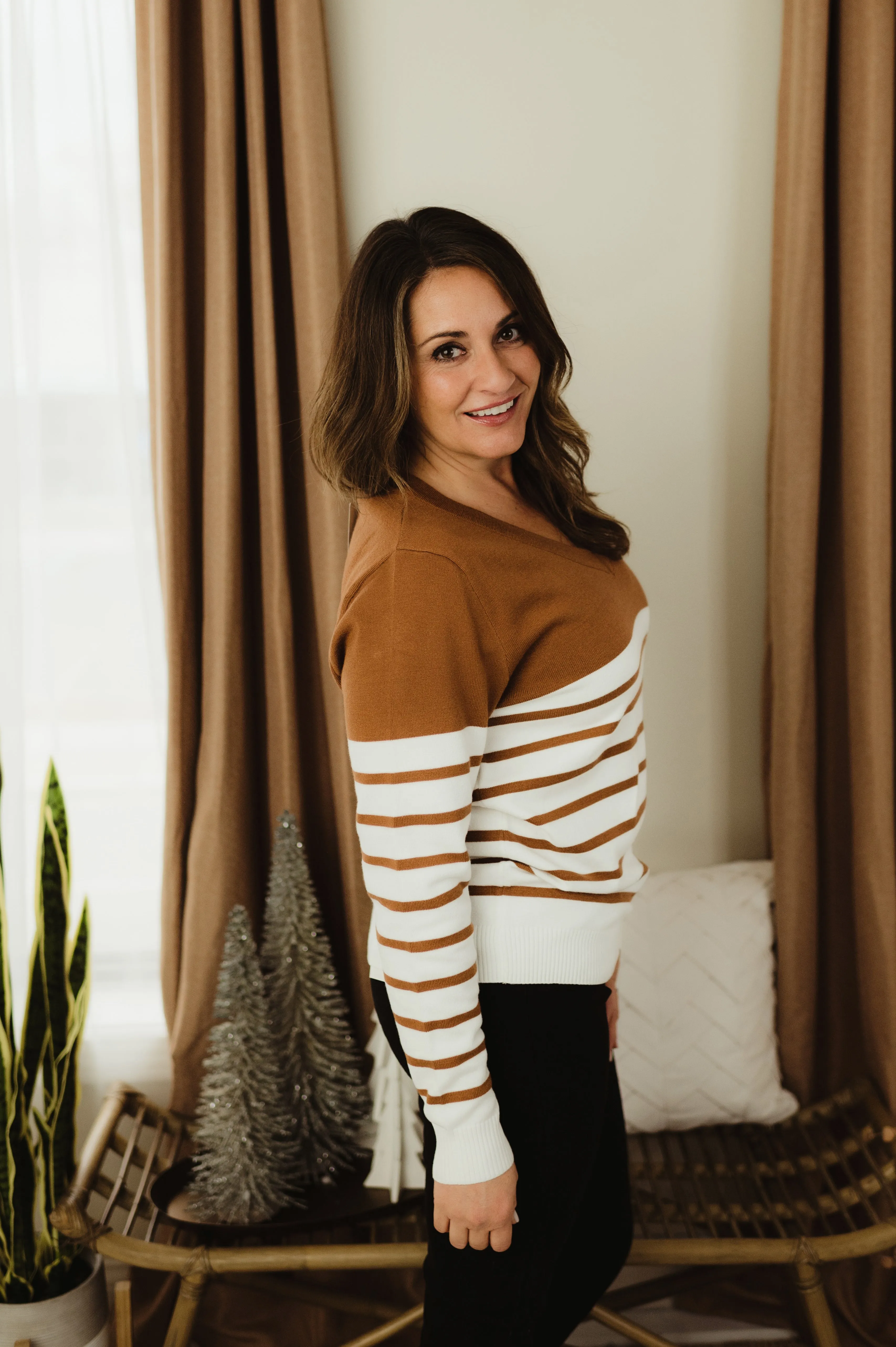 Slouchy Stripe Sweater