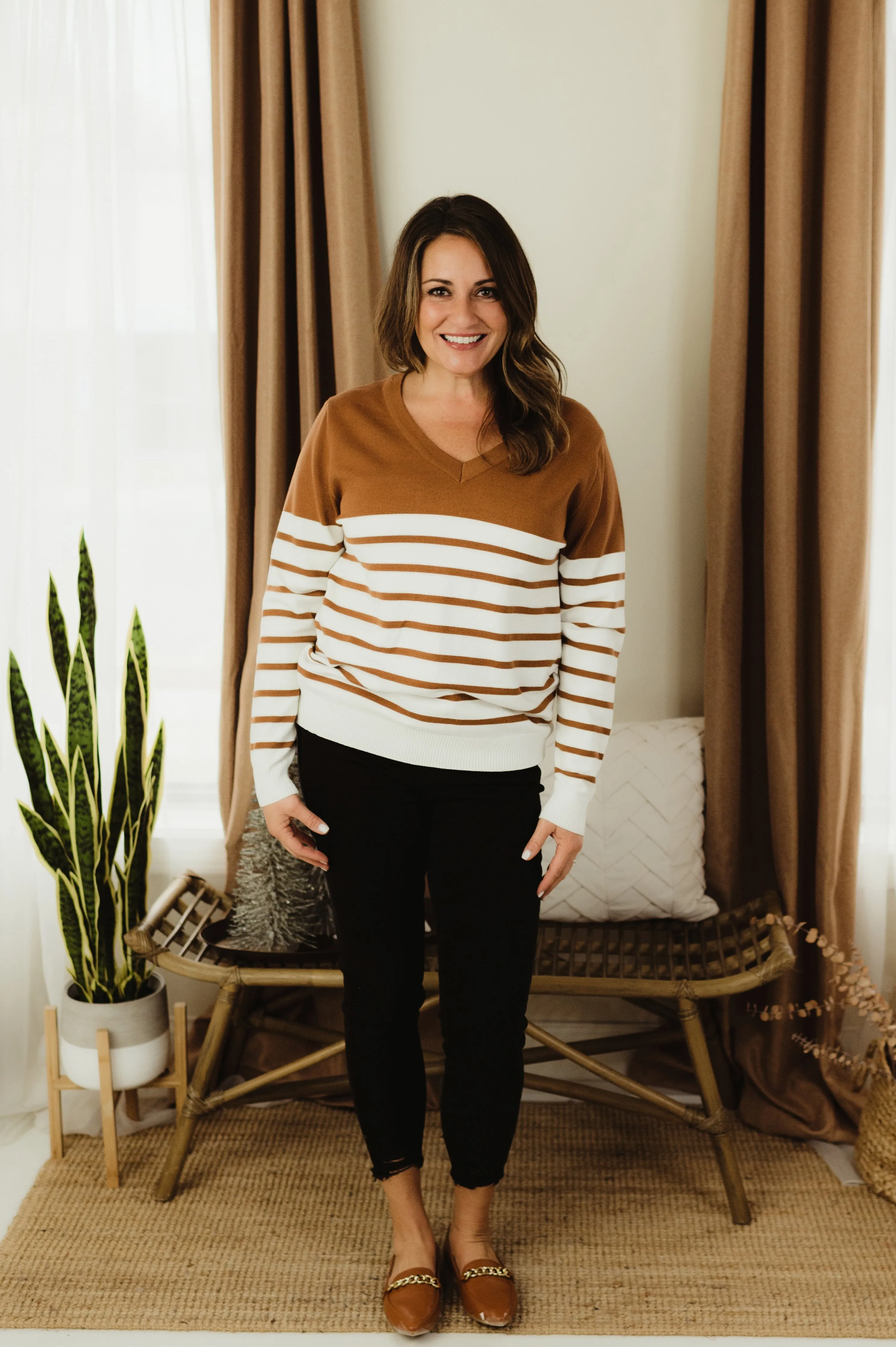 Slouchy Stripe Sweater