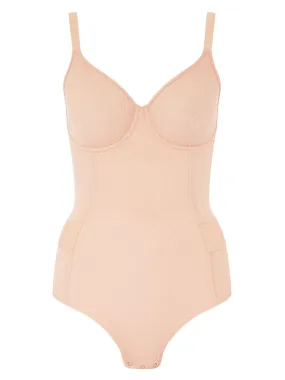 Smooth Lines Bodysuit - Golden Beige