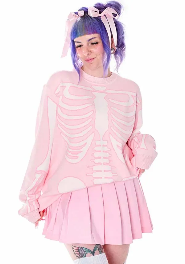 Spooky Sweet Skeleton | SWEATER DRESS