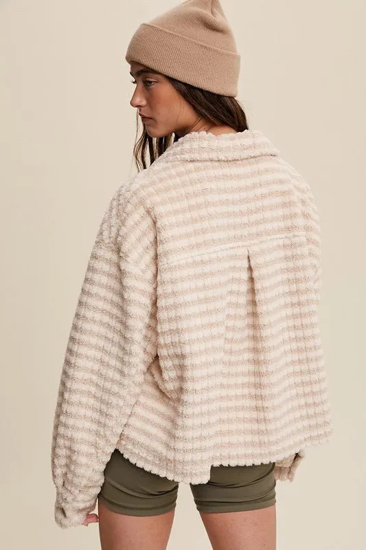 Striped Fleece Shacket