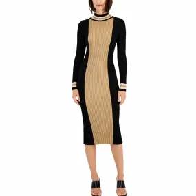 TAYLOR - Knit Colorblock Sweaterdress