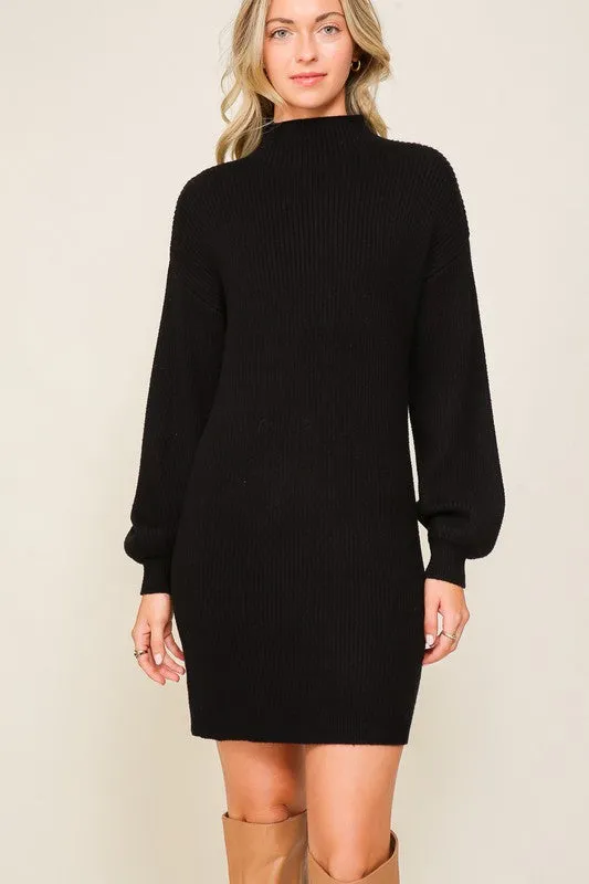 TEEK - Long Sleeve Sweater Dress