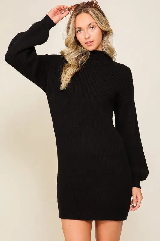 TEEK - Long Sleeve Sweater Dress