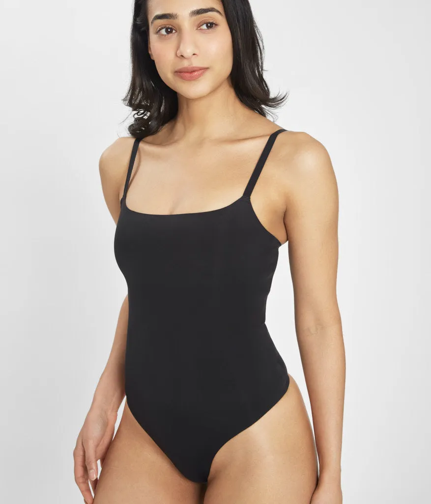 The Sleek Bodysuit: Jet Black