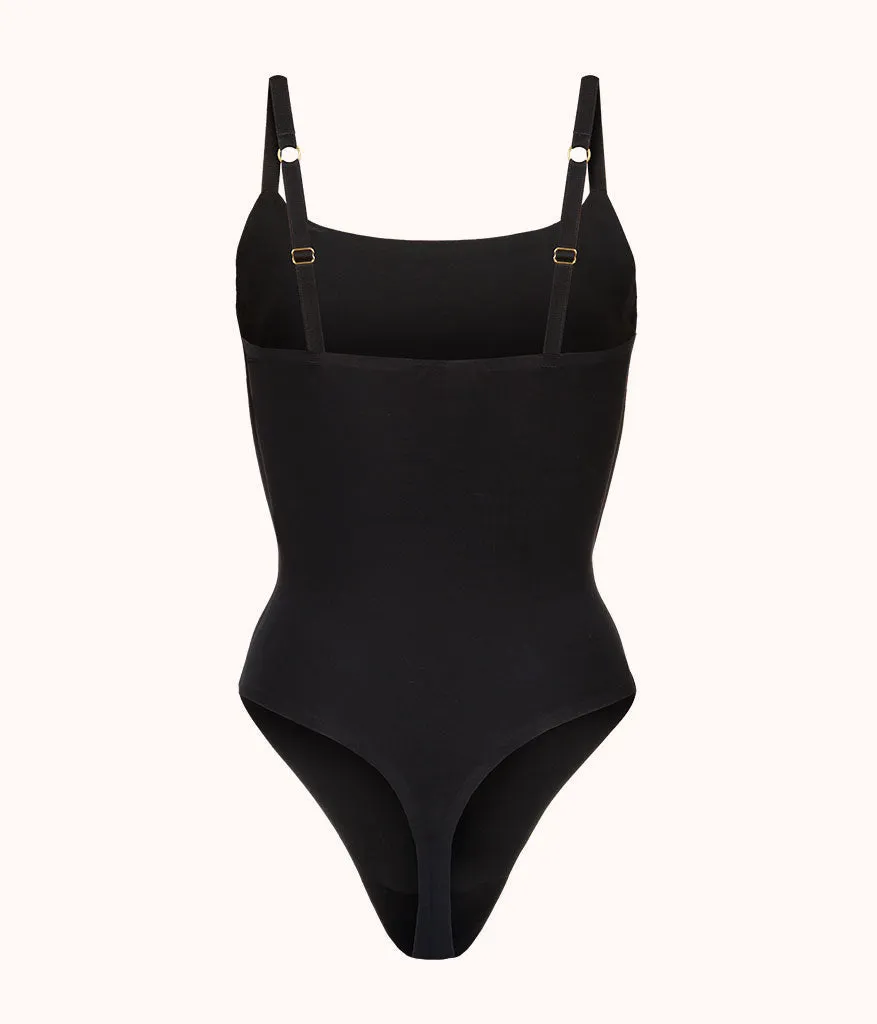 The Sleek Bodysuit: Jet Black