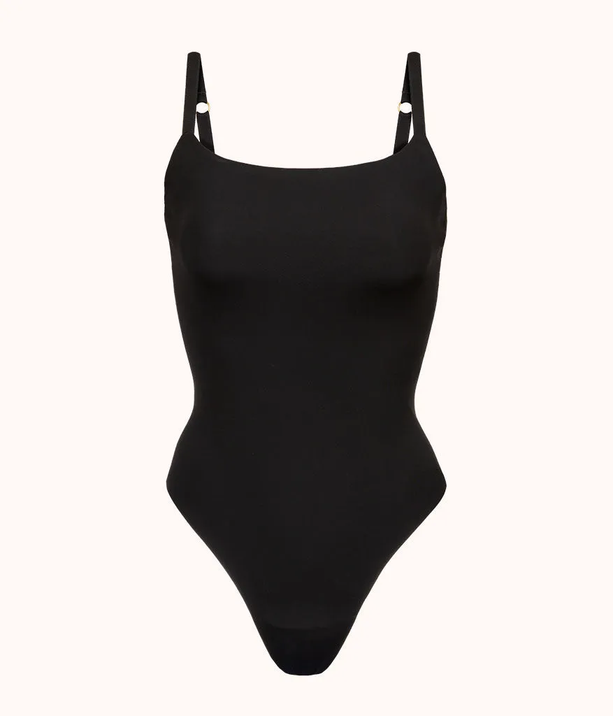 The Sleek Bodysuit: Jet Black