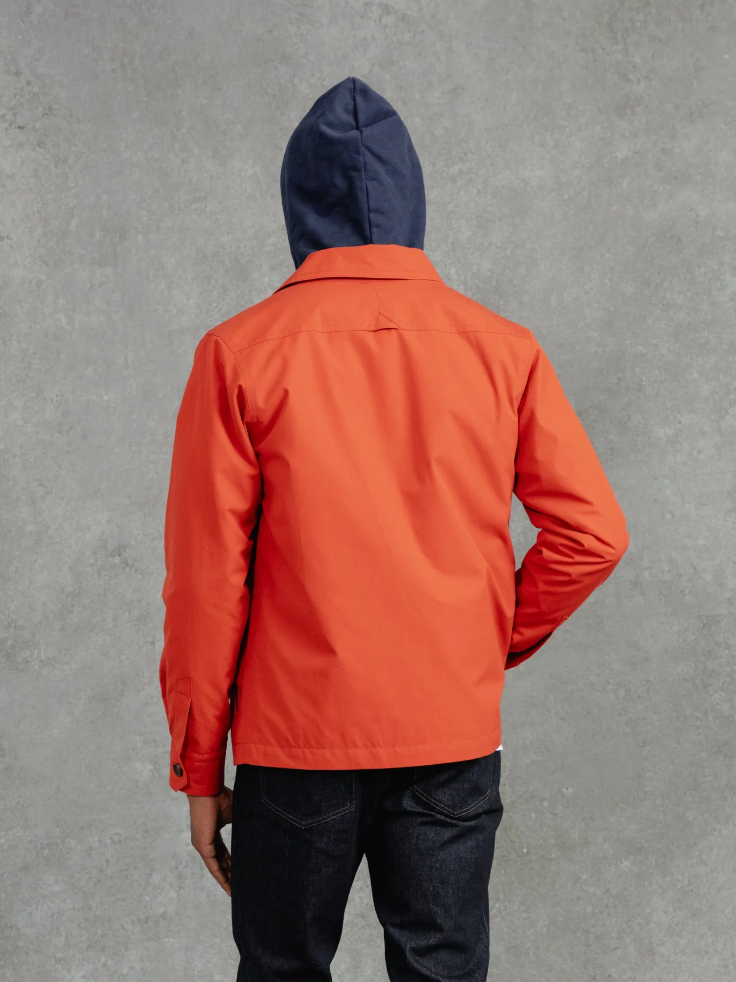 The Ventile® Piccadilly Shacket - Brick Orange