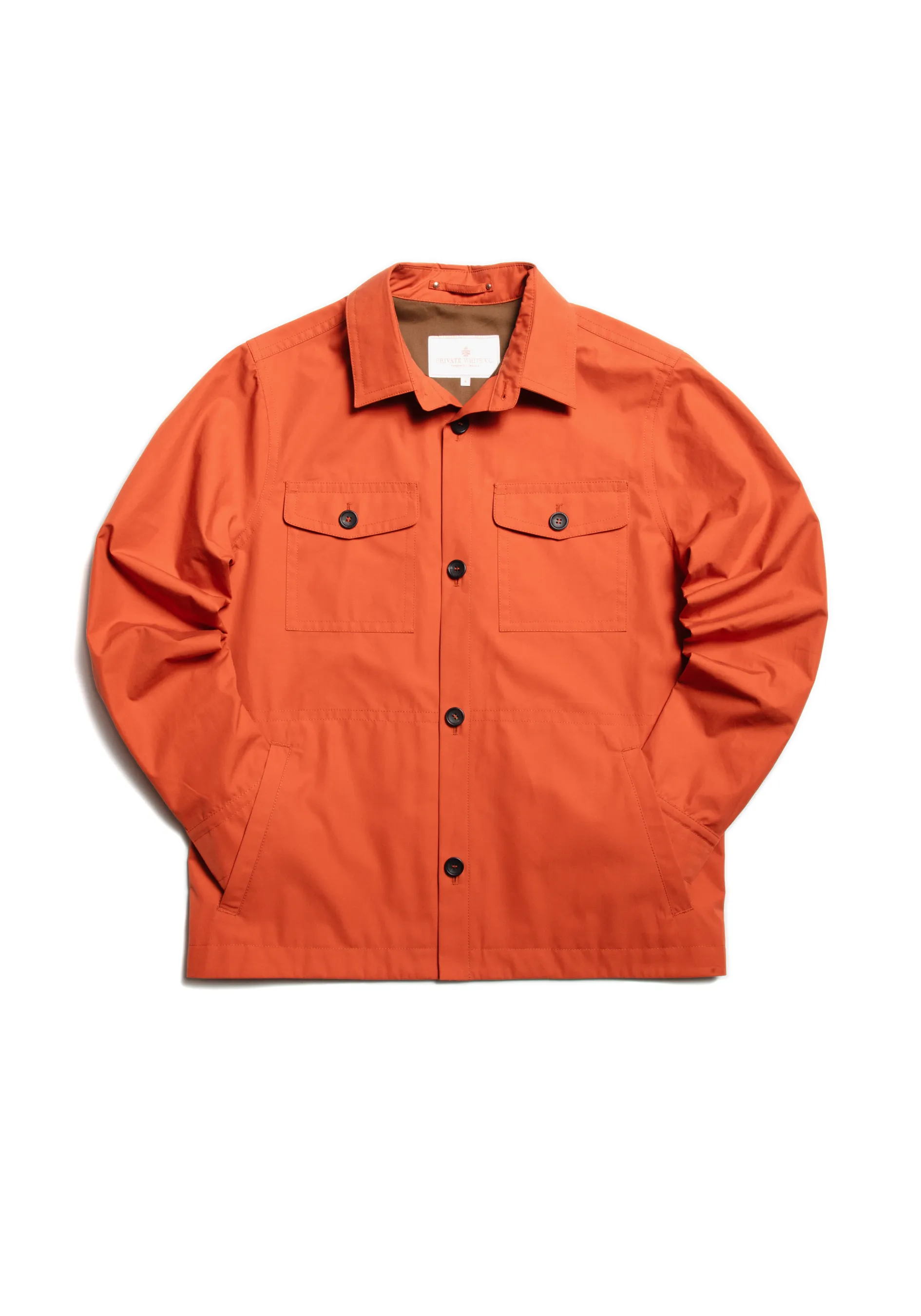 The Ventile® Piccadilly Shacket - Brick Orange