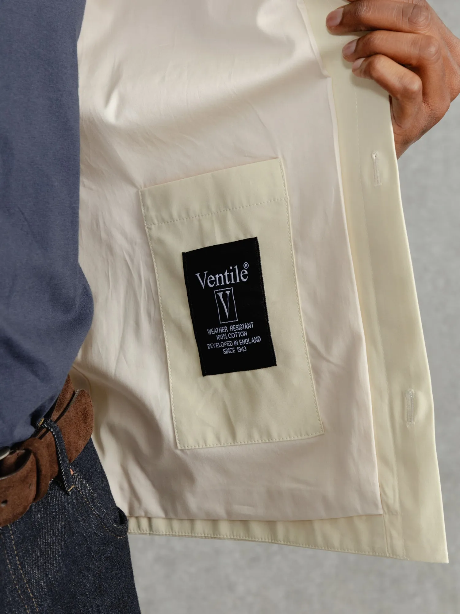 The Ventile® Piccadilly Shacket - Chalk