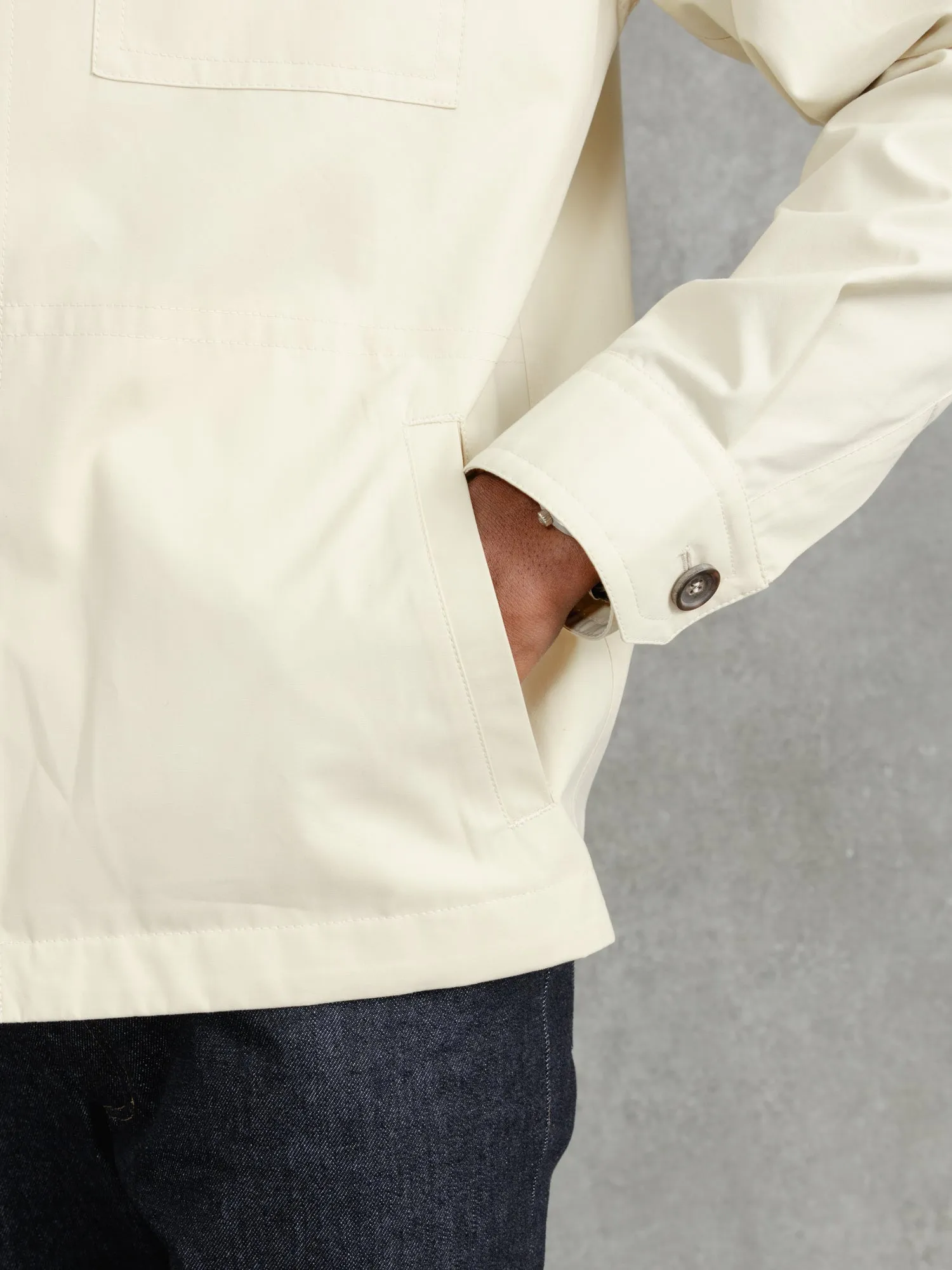 The Ventile® Piccadilly Shacket - Chalk