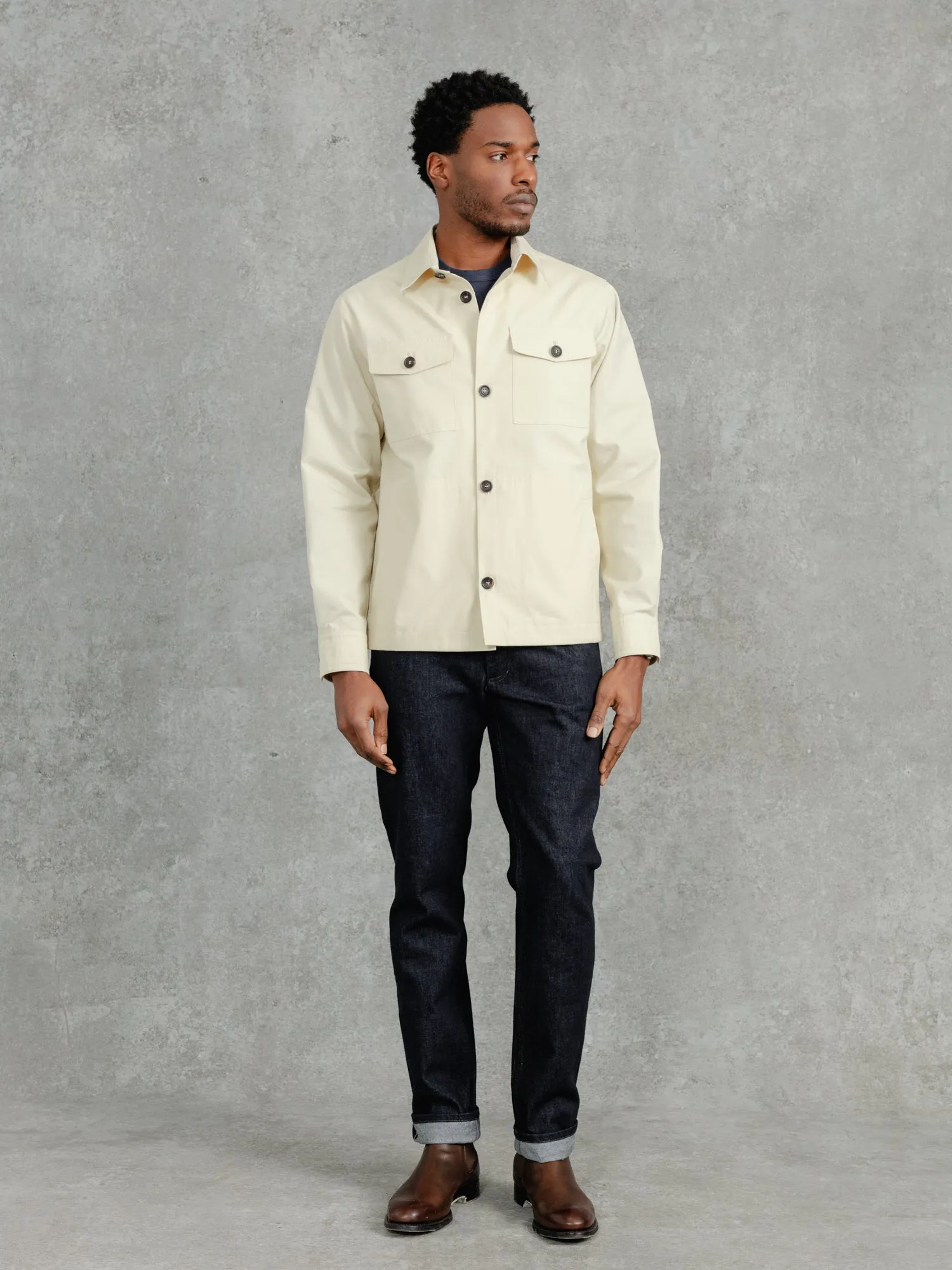 The Ventile® Piccadilly Shacket - Chalk