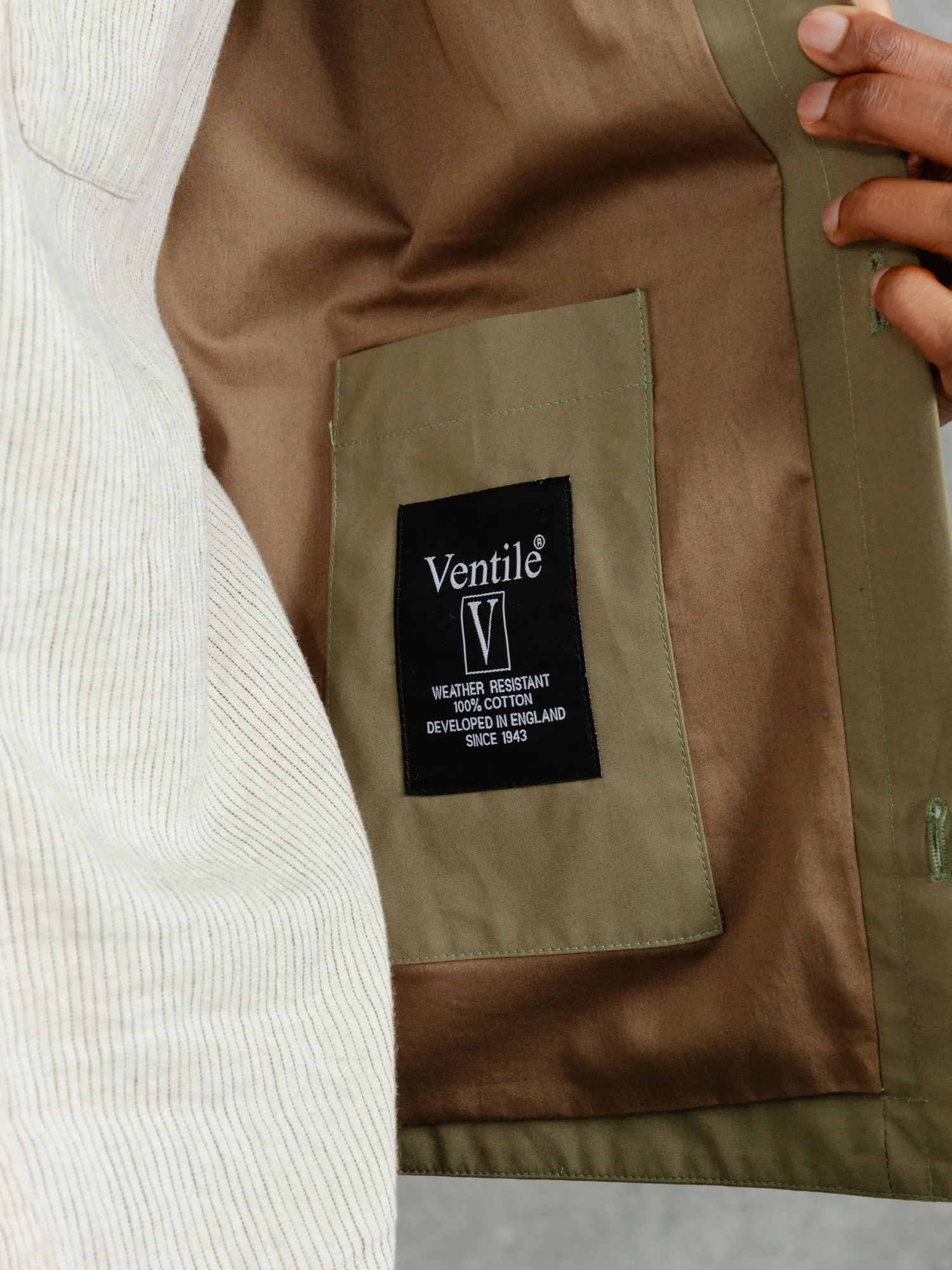 The Ventile® Piccadilly Shacket - Sage