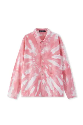 TIE DYE SHACKET MIXED PINK