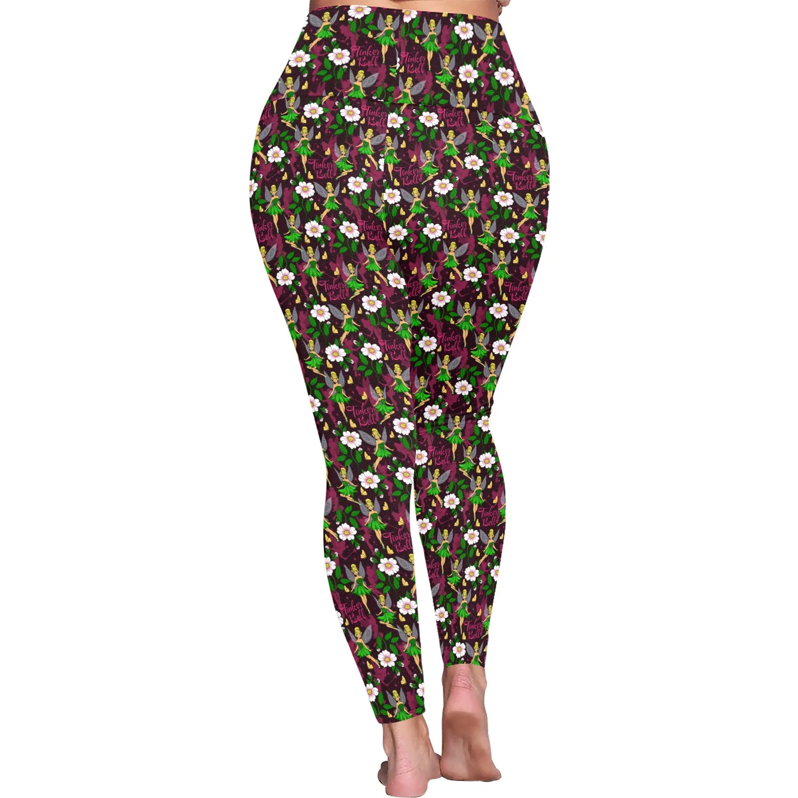 Tinker Bell Women's Plus Size Athletic Leggings