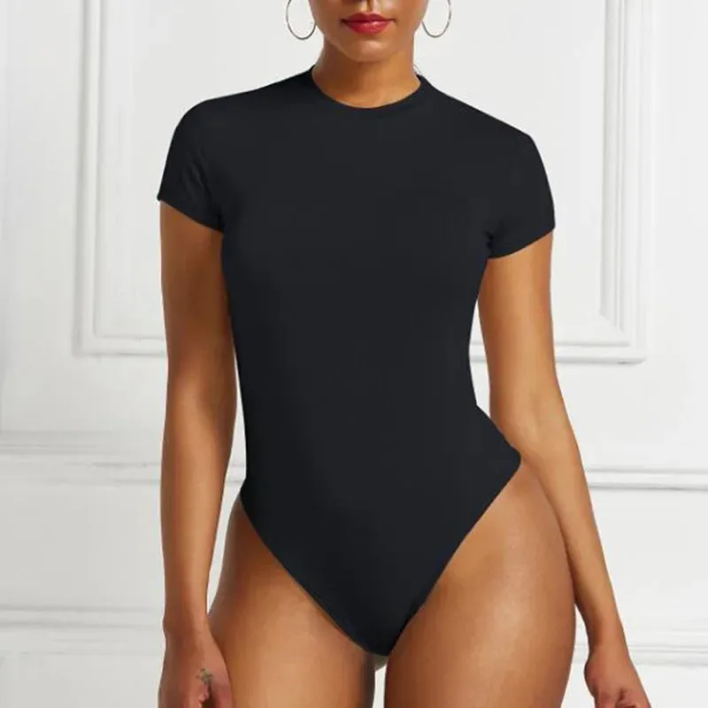 Trendy One Piece Short Sleeve Bodysuit