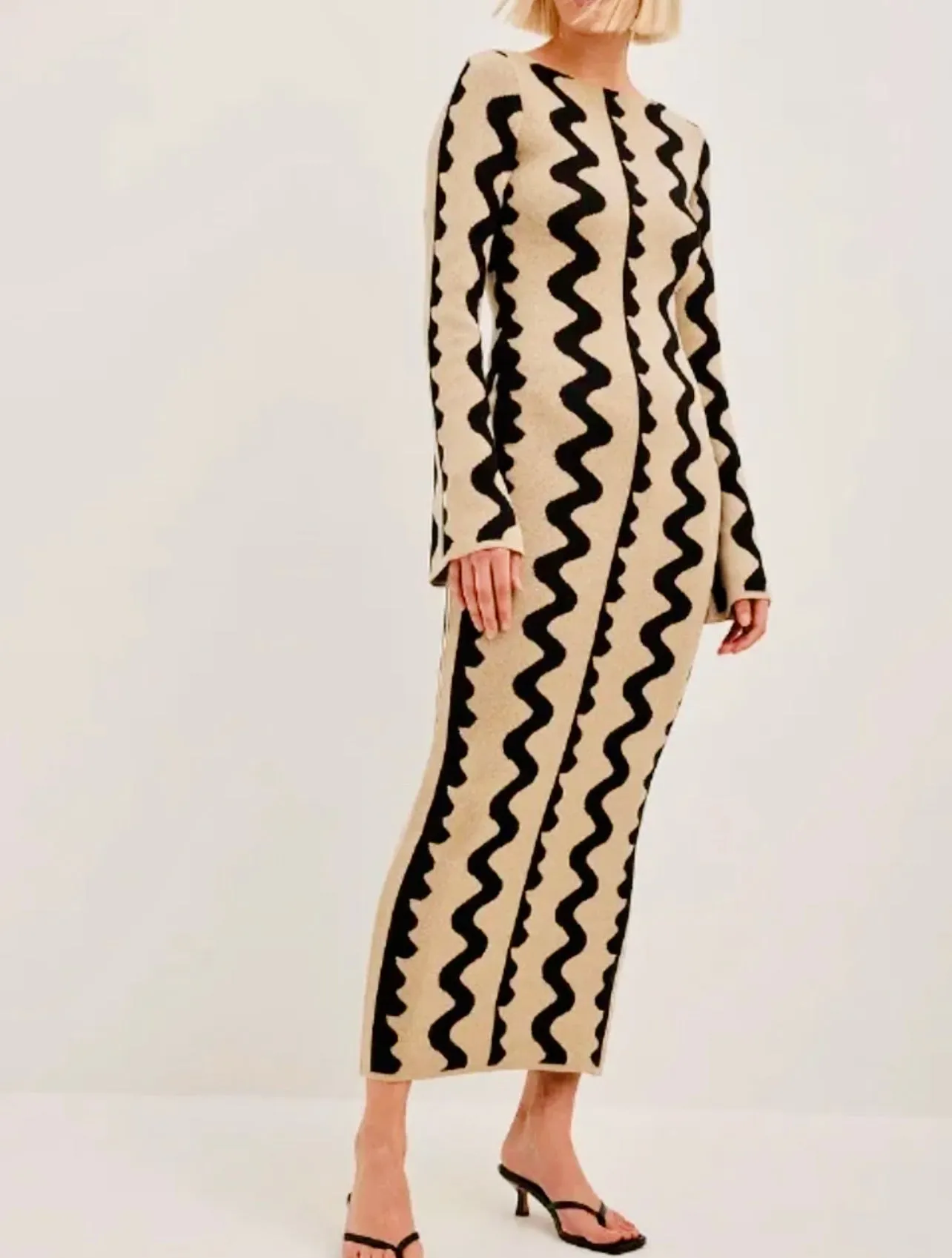 Tribal Print Midi Dress