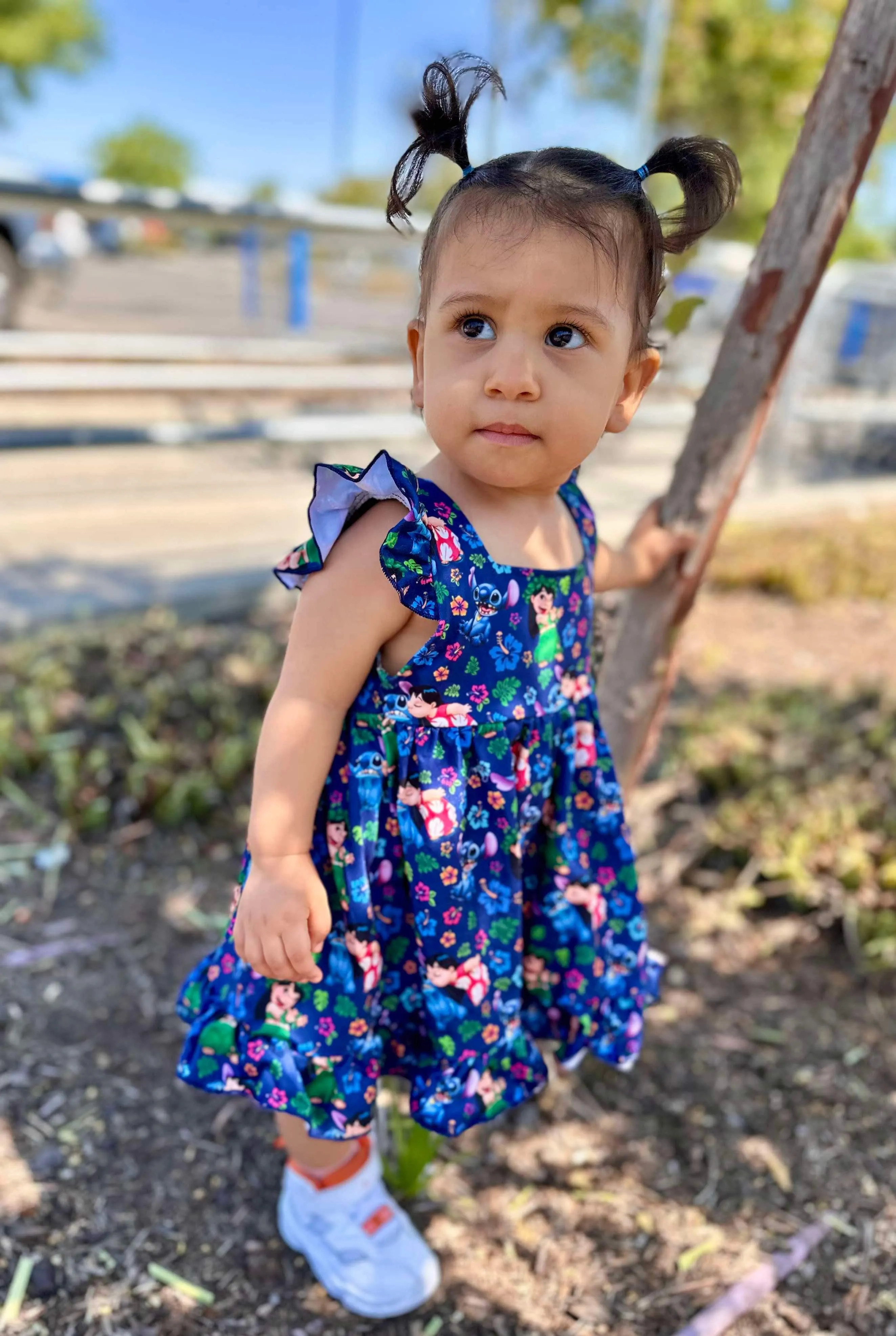 Tropical Alien Cross Back Tunic and Shorts Set